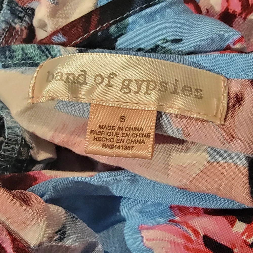 Floral Blue Wrap Dress - Picture 11 of 11